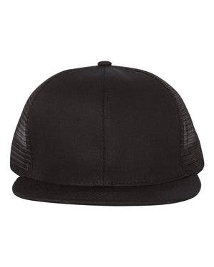 Mega Cap 6997B Flat Bill Six-Panel Trucker Cap -