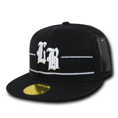 Long Beach City Snapback Flat Bill Hats, Flip Side -