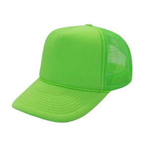 Nissun Neon Color Foam Mesh Trucker Hats Caps, Blank Two Tone Snapbacks -