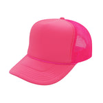 Nissun Neon Color Foam Mesh Trucker Hats Caps, Blank Two Tone Snapbacks