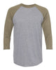 Next Level 6051 Unisex Triblend Three-Quarter Sleeve Raglan T-Shirt