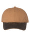 Outdoor Cap HPK100 - Weathered Canvas Crown with Contrast-Color Visor Cap