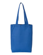 Q-Tees 12L Gussetted Shopping Bag, Cotton Canvas Tote Bag - Q1000