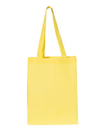 Q-Tees 12L Gussetted Shopping Bag, Cotton Canvas Tote Bag - Q1000