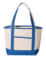 Q-Tees 20L Small Deluxe Tote, Heavy Cotton Canvas Tote Bag - Q125800