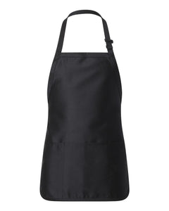 Q-Tees Full-Length Apron with Pouch Pocket - Q4250 -
