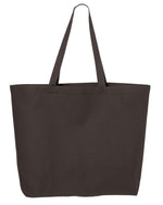 Q-Tees 25L Jumbo Tote, Heavy Cotton Canvas Tote Bag - Q600
