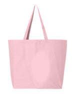 Q-Tees 25L Jumbo Tote, Heavy Cotton Canvas Tote Bag - Q600