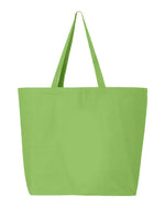 Q-Tees 25L Jumbo Tote, Heavy Cotton Canvas Tote Bag - Q600