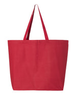 Q-Tees 25L Jumbo Tote, Heavy Cotton Canvas Tote Bag - Q600