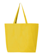 Q-Tees 25L Jumbo Tote, Heavy Cotton Canvas Tote Bag - Q600