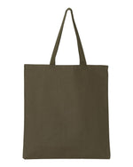 Q-Tees Promotional Tote, Heavy Cotton Canvas Tote Bag - Q800