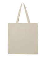 Q-Tees Promotional Tote, Heavy Cotton Canvas Tote Bag - Q800