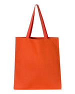 Q-Tees Promotional Tote, Heavy Cotton Canvas Tote Bag - Q800