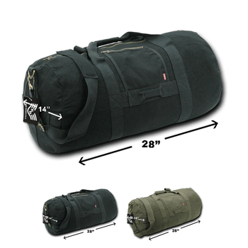 Rapid Dominance Tactical Heavy Duffle Bags, Patrol Ready, Canvas GI Bag, Medium, 70L - R32