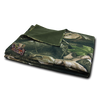 HYBRiCAM Tactical Camo Fleece Blanket, Tree Bark Camouflage Sheet, Cover - Rapid Dominance R63
