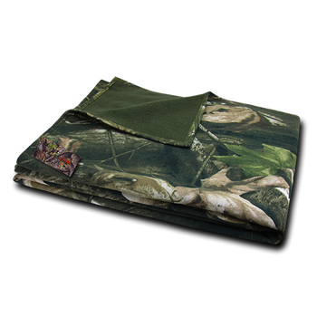 HYBRiCAM Tactical Camo Fleece Blanket, Tree Bark Camouflage Sheet, Cover - Rapid Dominance R63