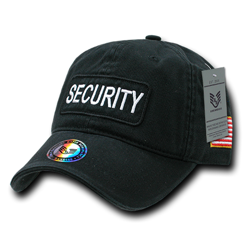 Security Dual Flag Raid Cap, Security Guard Baseball Cap - Rapid Dominance R89