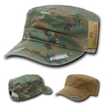 Reversible Flat Top Cap Camo GI BDU Fatigue Hat Military Patrol - Rapid Dominance R98