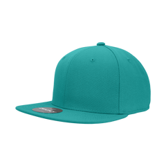 Decky RP1 - Fitted Flat Bill Hat, Retro Fitted Cap (Sizes: 7 3/8 - 7 3/4) -