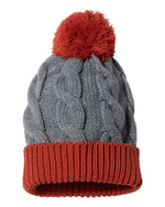Richardson 141 Chunk Twist Knit Beanie with Cuff & Pom 141R