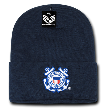 United States Coast Guard Beanie, Coast Guard Knit Cap, USCG Beanie, Coast Guard Seal - Rapid Dominance S81