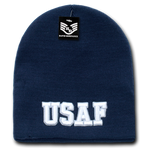 United States Air Force Beanie, Air Force Knit Cap, USAF Beanie, USAF Text - Rapid Dominance S90