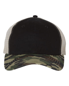 Sportsman 3100 - Contrast-Stitch Mesh-Back Cap, Trucker Hat - 3100 -