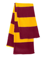 Sportsman Rugby-Striped Knit Scarf - SP02 - 7.25"W x 69"L