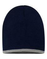 Sportsman SP09 - 8" Bottom-Striped Knit Beanie