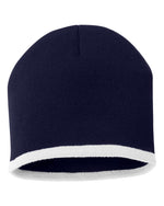 Sportsman SP09 - 8" Bottom-Striped Knit Beanie