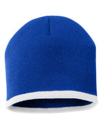 Sportsman SP09 - 8" Bottom-Striped Knit Beanie