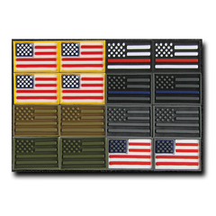 Rapid Dominance Tactical Micro Patches, US Flag, 16 pack - Rapdom T95 -