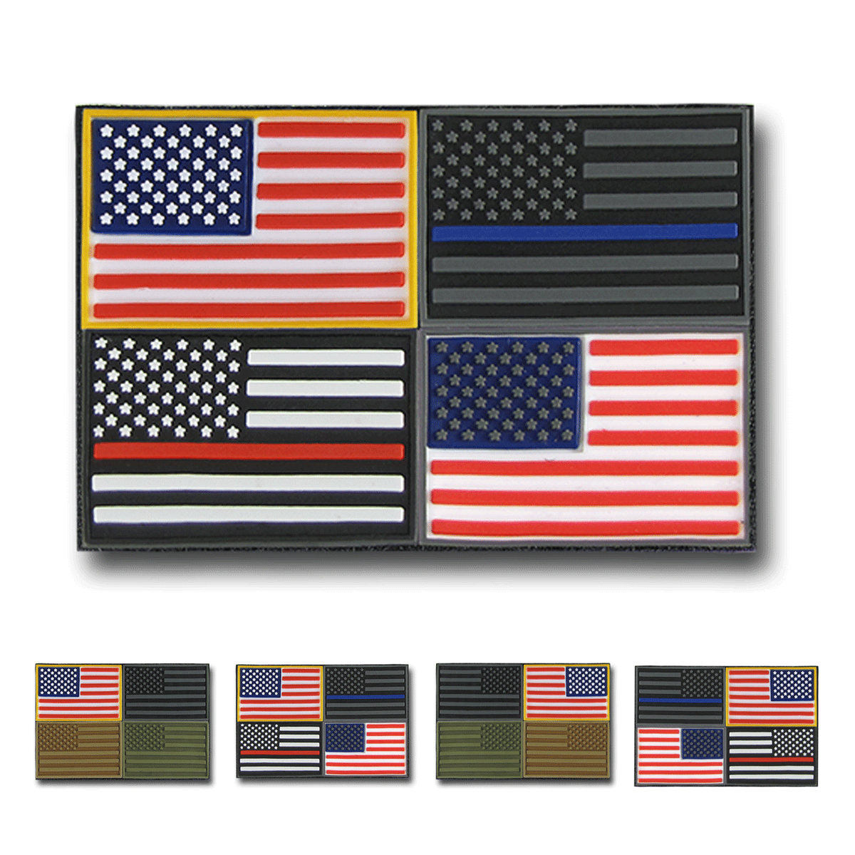 USA American Flag Patch 3”X 2” Tactical VELCRO Military Patch-Left Side