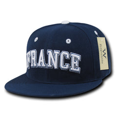 France Hat Snapback Flat Bill Country Cap - WR101 -