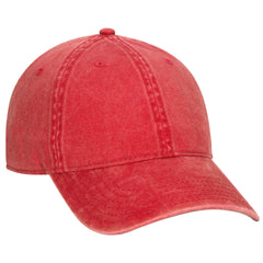 Otto 6 Panel Low Profile Dad Hat, Garment Washed Pigment Dyed Cotton Twill - 18-711 -
