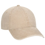 Otto 6 Panel Low Profile Dad Hat, Garment Washed Pigment Dyed Cotton Twill - 18-711