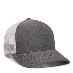 Outdoor Cap MBW-800CB Heathered Trucker Snapback Hat - MBW-800CB -