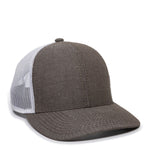 Outdoor Cap MBW-800CB Heathered Trucker Snapback Hat - MBW-800CB