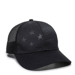 Outdoor Cap USA750M - Debossed American Flag Mesh Back Cap, Stars and Stripes - 750M