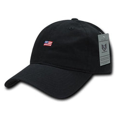 America USA Small Flag Dad Hats - A03 -
