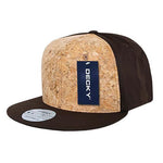 Wholesale Bulk Cork Snapback Hats - Decky 354 - Black