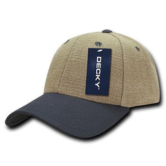 Decky 230 6 Panel Low Profile Structured Jute Cap -