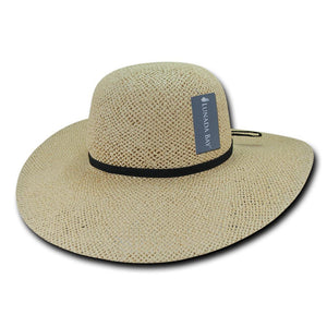 Women's Paper Braid Straw Hat, Style LM - L004 -
