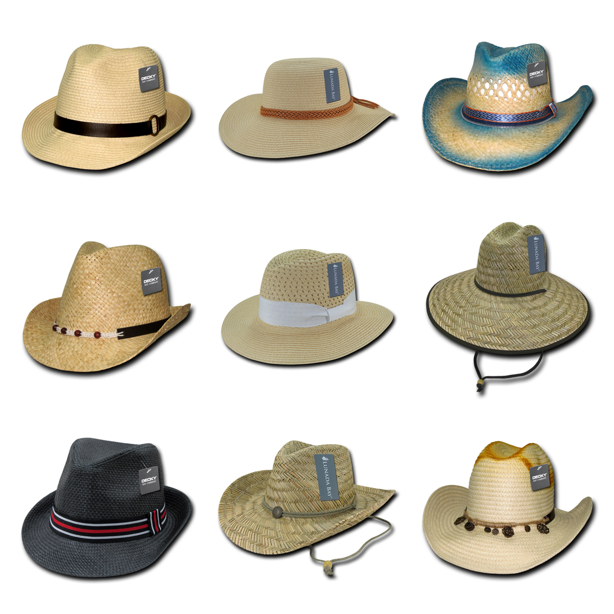 Wholesale Straw Hats in Bulk – The Park Wholesale