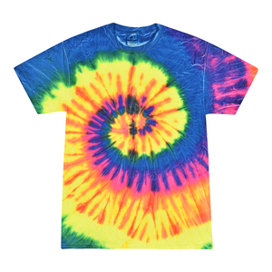 Colortone 1000 Multi-Color Tie-Dyed T-Shirt - Neon Rainbow - 
