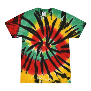 Colortone 1000 Multi-Color Tie-Dyed T-Shirt - Rasta Web - 