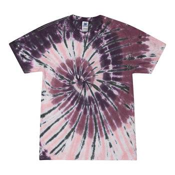 Colortone 1000 Multi-Color Tie-Dyed T-Shirt - Cherry Cola