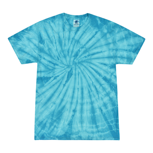 Colortone 1000 Multi-Color Tie-Dyed T-Shirt - Spider Turq - 