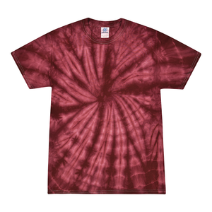 Colortone 1000 Multi-Color Tie-Dyed T-Shirt - Spider Burgundy - 